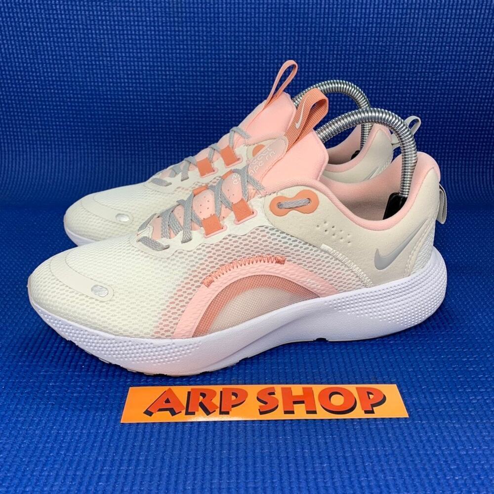 🔴 NIKE React Escape Run 2 Women`s Size 7.5 Beige Pink Running Shoes DJ9976-002